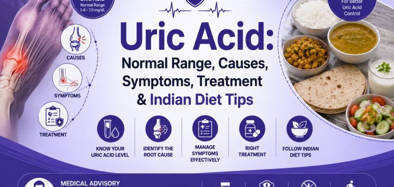 Uric Acid: Normal Range, Causes, Symptoms, Treatment & Indian Diet Tips