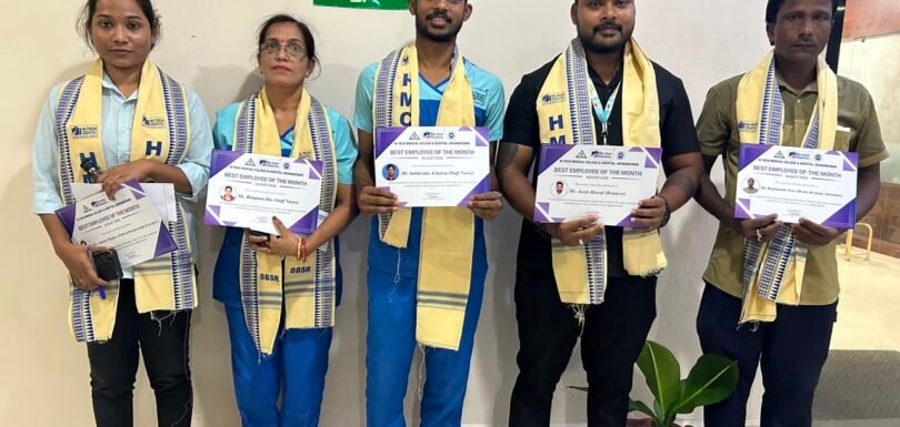 Employee Month of August 2026- Hi-Tech Medical College & Hospital Bhubaneswar 2